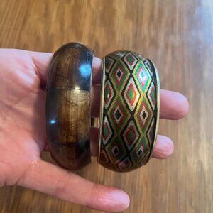 Bangle Bundle! One Metal, One Wood